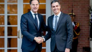 Mark Rutte y Pedro Sánchez en Moncloa