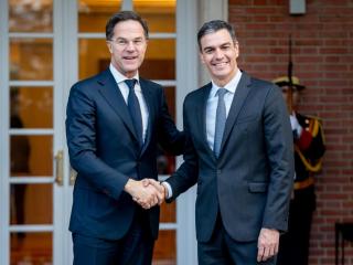 Mark Rutte y Pedro Sánchez en Moncloa