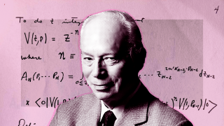 El físico Steven Weinberg. Montaje: Rubén Vique