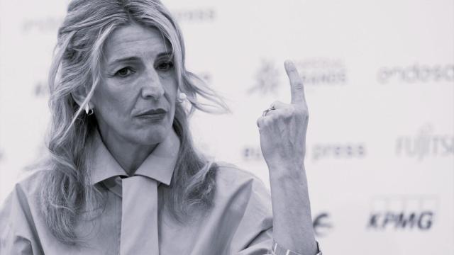 Yolanda Díaz, este lunes.