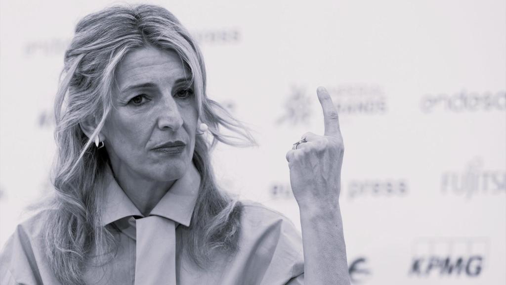 Yolanda Díaz, este lunes.