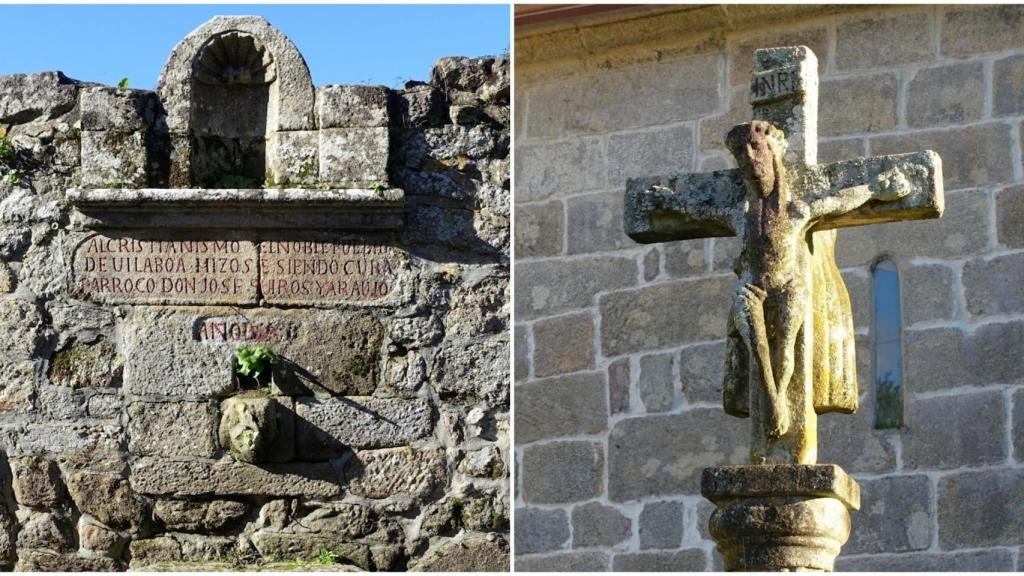 Elementos exteriores de la iglesia de San Martiño