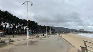 Imagen del paseo de Samil ese lunes.