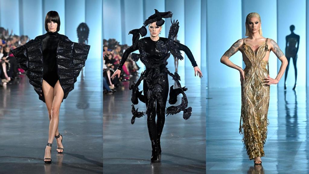 Siluetas del desfile de Alta Costura de Rahul Mishra.