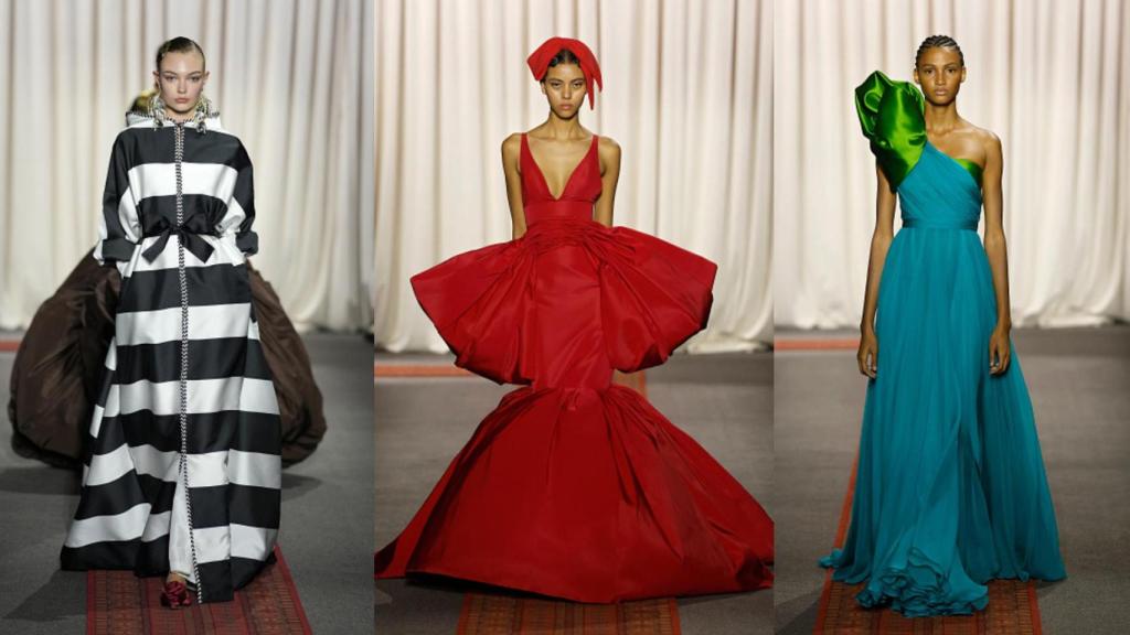 Siluetas del desfile Alta Costura de Giambattista Valli.