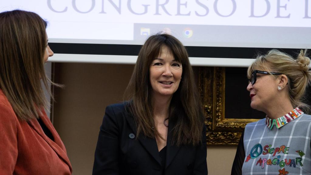 Rocío Mora en la comparecencia de APRAMP en el Congreso de los Diputados.