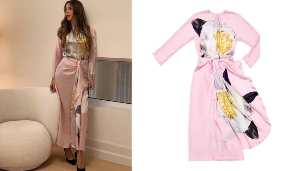 El vestido que ha lucido Rosanna Zanetti, firmado por Juan Vidal.