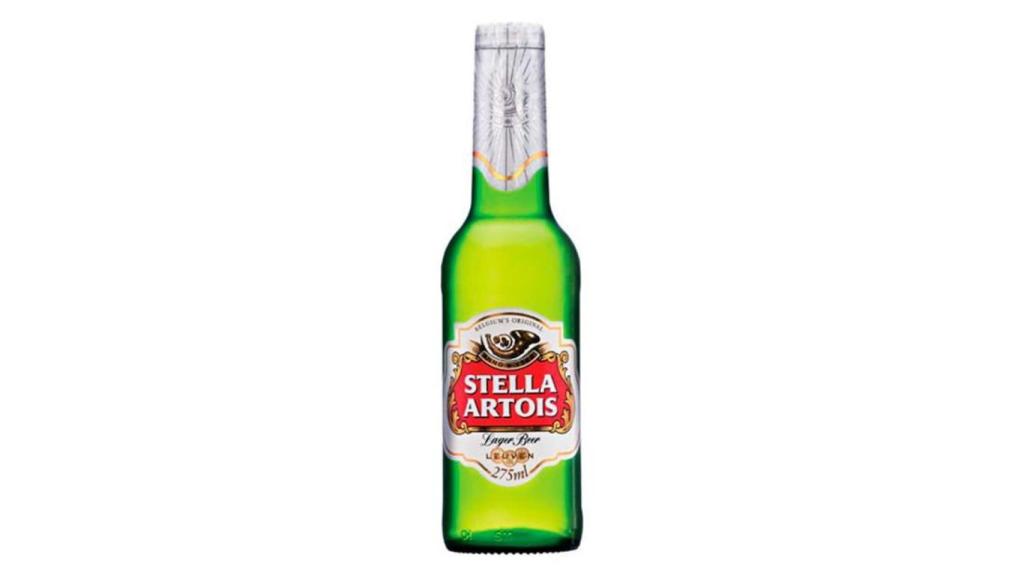 La cerveza Stella Artois.