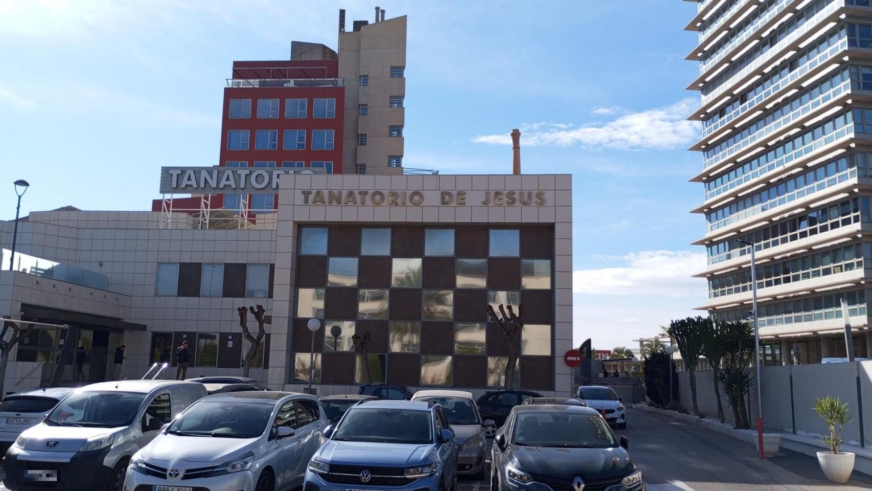 Tanatorio de Jesús en Espinardo donde se celebró el velatorio de Lorena.