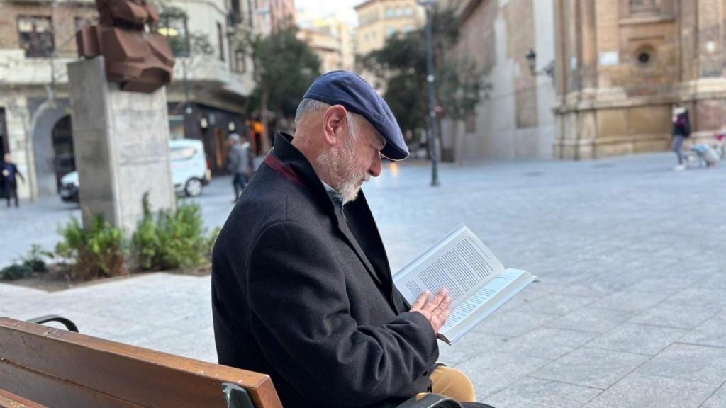 Juan Eslava Galán en Zaragoza.