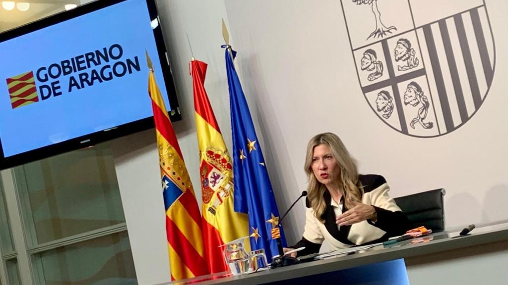 Mar Vaquero, este martes tras el Consejo de Gobierno.