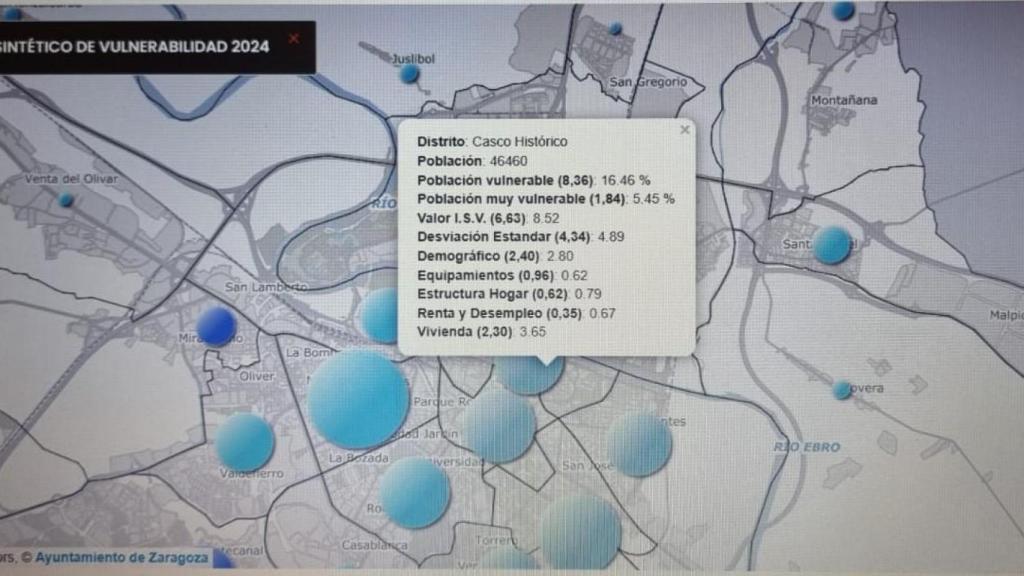 Imagen del mapa que estará disponible en la web municipal al final de la mañana.