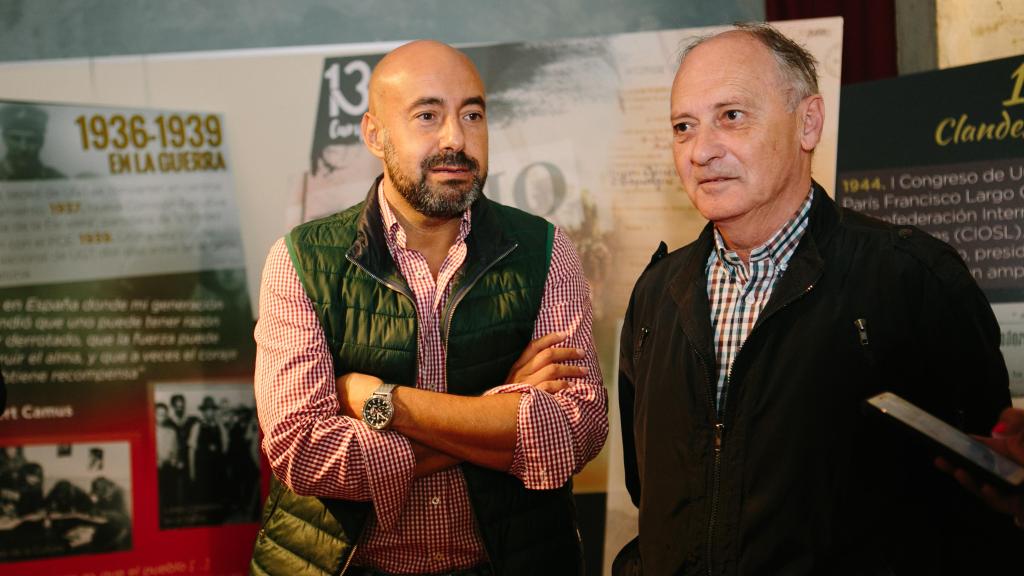 El secretario de Organización de UGT CyL, Óscar Lobo, y el secretario general, Faustino Temprano, en una imagen de archivo