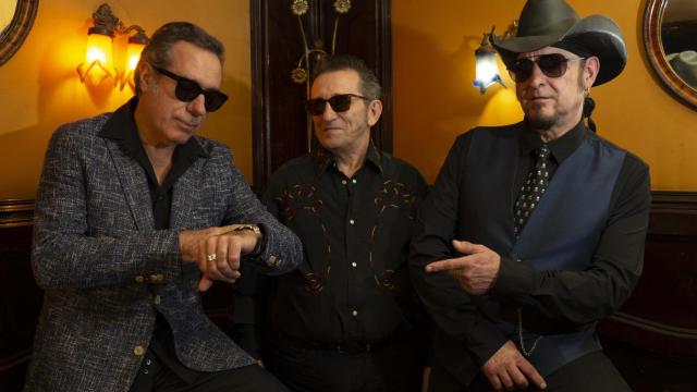 Carlos Segarra, Aurelio Morata y Moisés Sorolla, primeros integrantes del grupo musical Los Rebeldes