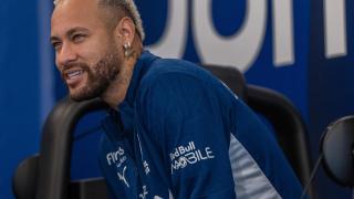 Neymar, en un entrenamiento con Al Hilal