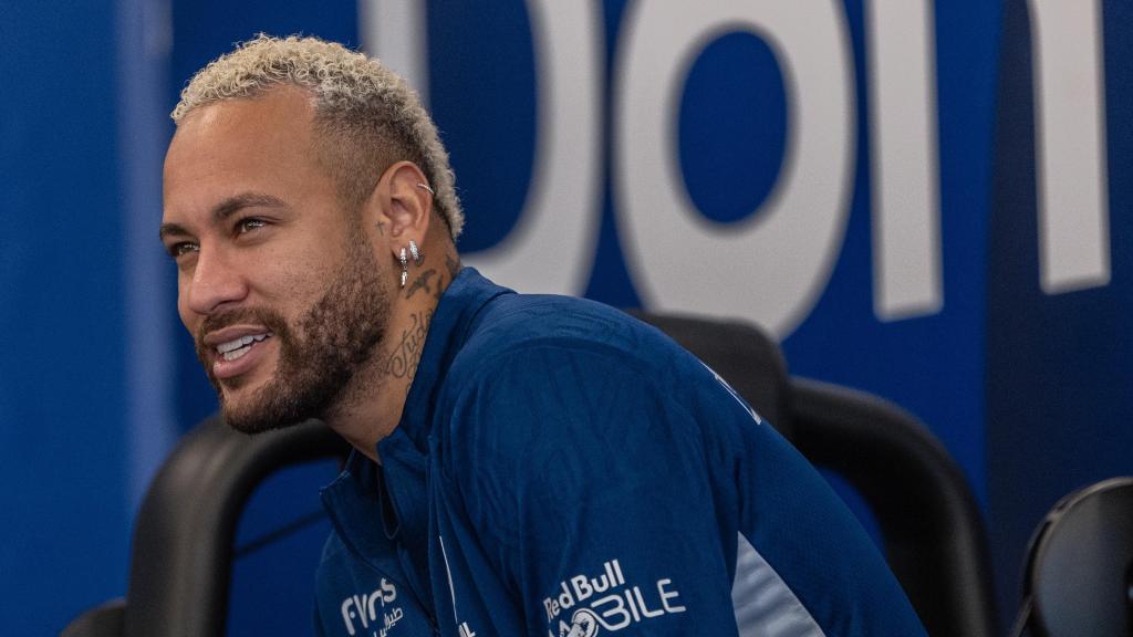 Neymar, en un entrenamiento con Al Hilal