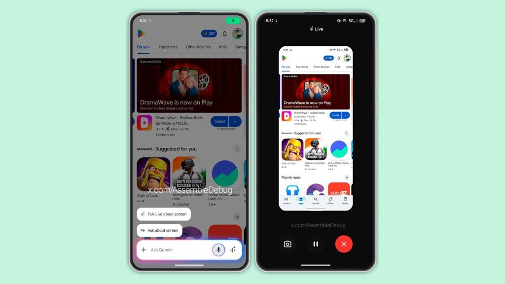 El nuevo acceso directo de Gemini