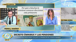 Pedro J. Ramírez durante su intervención en el programa 'La mirada crítica', de Telecinco.