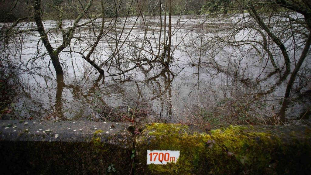 Subida del cauce del Río Miño a su paso por la ciudad de Lugo