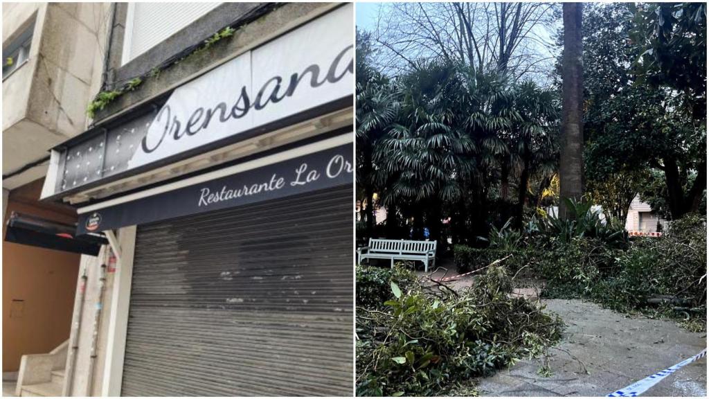 Incidencias en Vigo por el temporal