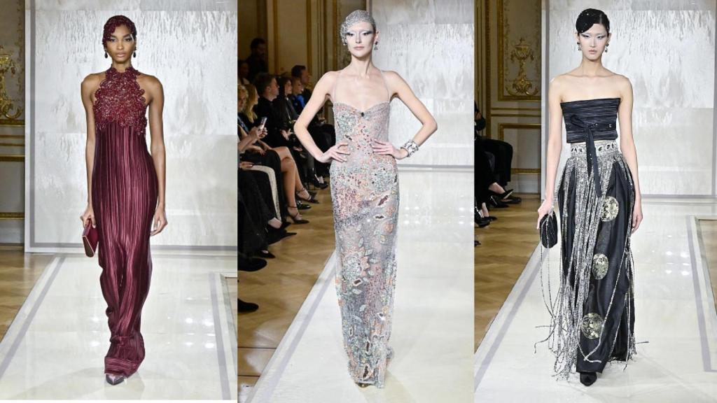 Siluetas del desfile de Alta Costura de Giorgio Armani Privé.