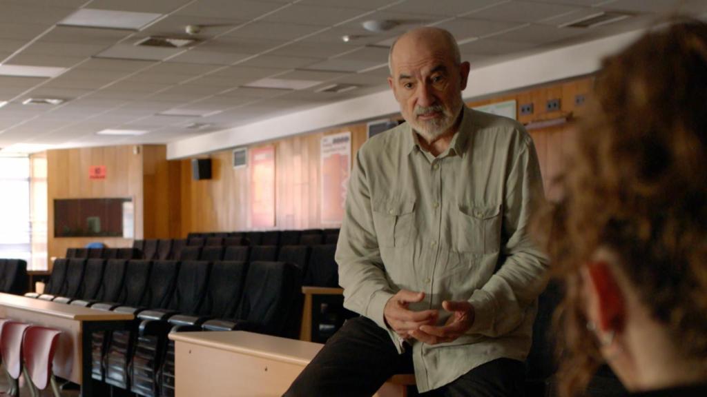 El abogado laboralista Alejandro Ruiz-Huerta, superviviente de la matanza, en un momento de la película