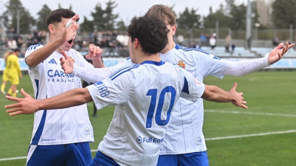El Juvenil del Real Zaragoza remontó el 1-3 que firmó el Villarreal a los 25 minutos