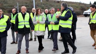 El consejero de Movilidad y el alcalde de Salamanca visitan las obras del Puerto Seco