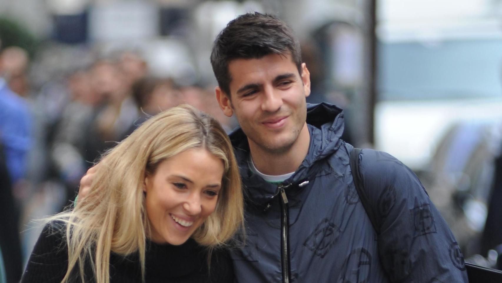 Álvaro Morata y Alice Campello en una imagen de sus redes.