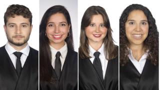 De izquierda a derecha, Raúl Fernández,  Alba Fernández,  María Escolano y Raquel Tormo.