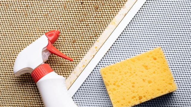 Filtro de la campana extractora con grasa.