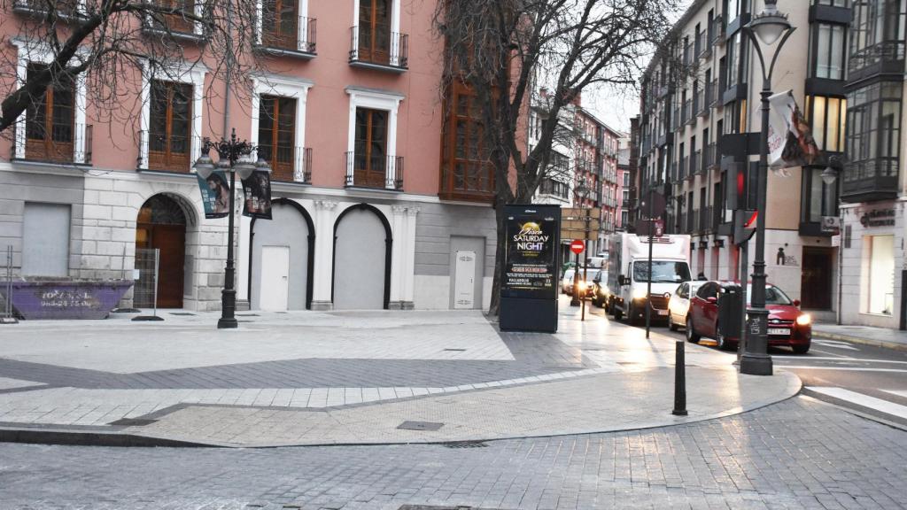 Lugar en el que había un quiosco que tuvo que cerrar en Valladolid