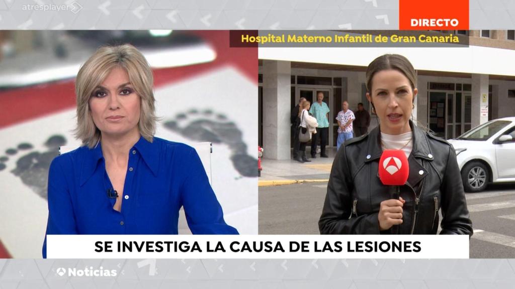 Sandra Golpe y María Gutiérrez en 'Antena 3 Noticias'.