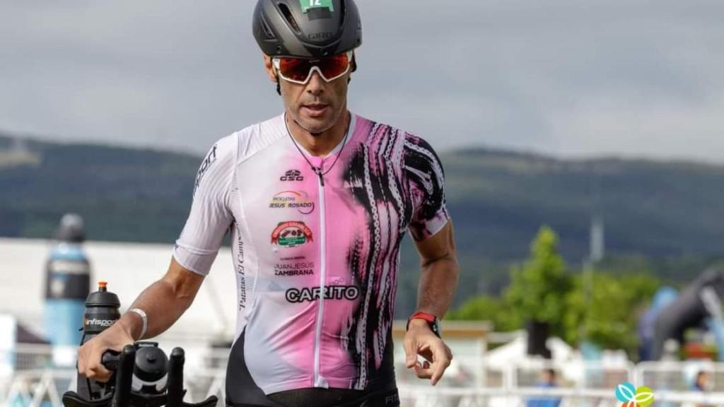 'Carito', en un ironman.