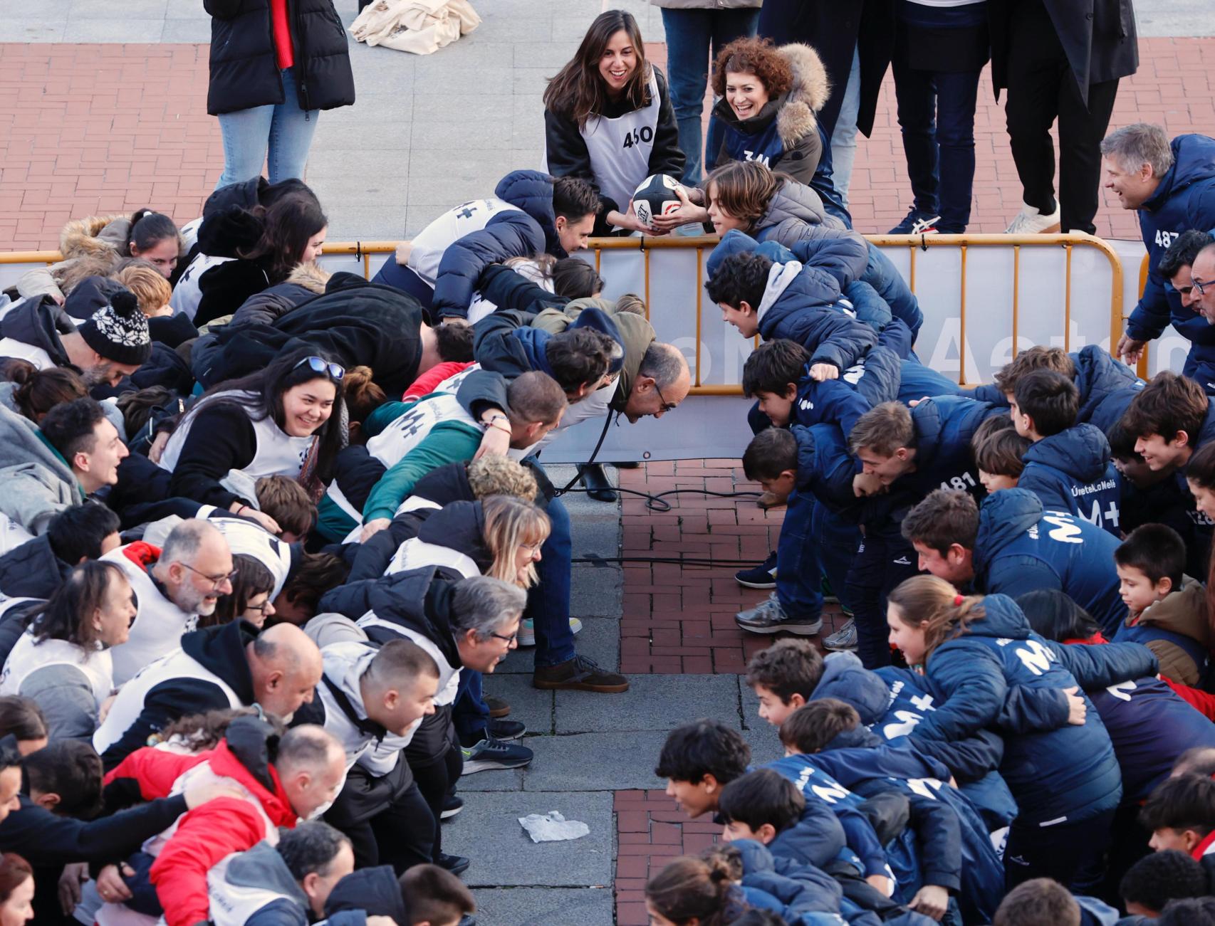 Melé en  Vallladolid antes de inciarse el 6 Naciones