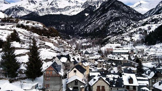 Estampa del Pirineo aragonés.