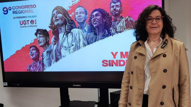 Lola Alcónez, candidata a la Secretaría General de UGT en Castilla-La Mancha.
