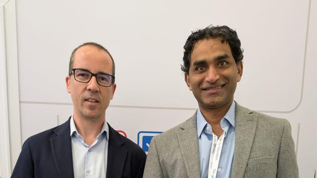 El director general de Transformación Digital, Javier Martínez, mantuvo esta semana un encuentro con el vicepresidente y director mundial de Educación de Google, Shantanu Sinha.
