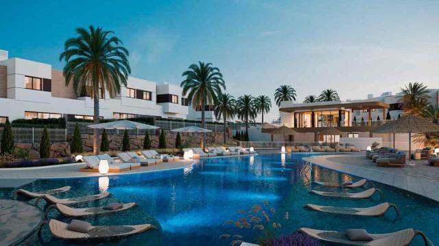 Diseño de una de las promociones residenciales de Grupo Insur en Mijas.