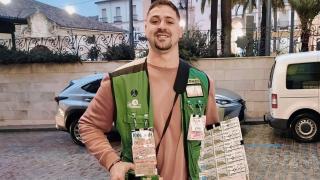 Daniel Moreno, vendedor de la ONCE.