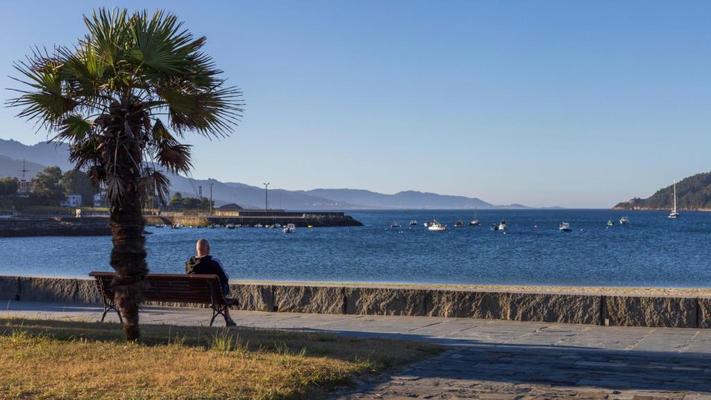 Paseo marítimo de la playa de A Concha, Cee