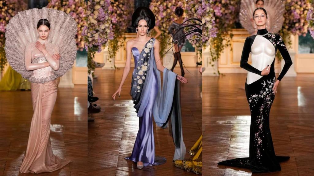 Siluetas del desfile de Miss Sohee.