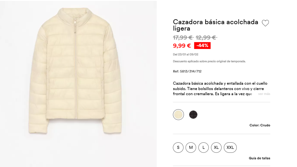 Cazadora básica. Ref. 5813/314/712