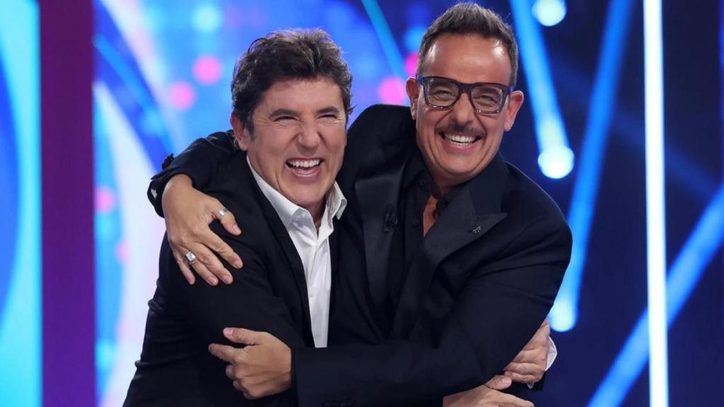 Manel Fuentes y Àngel Llàcer en 'Tu cara me suena'.