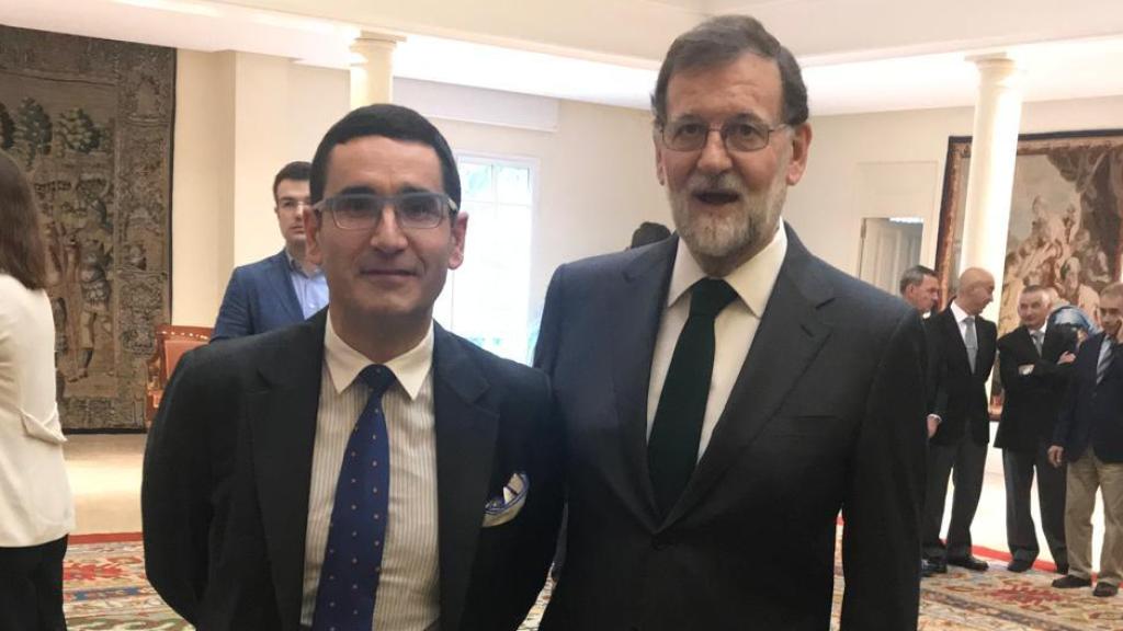 Toni Simón y Mariano Rajoy, el día de la moción de censura.