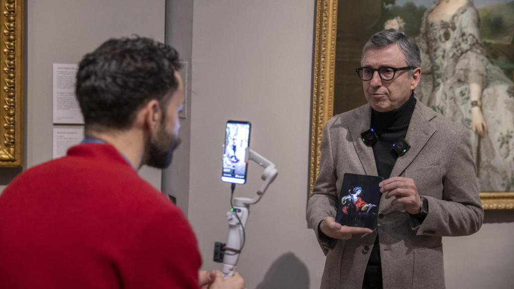 Andrés Úbeda en el directo de instagram de hoy en el Museo del Prado. Foto: Museo del Prado