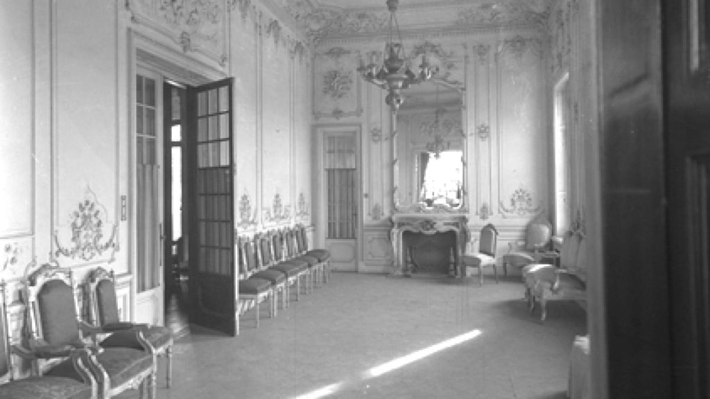 El interior del palacio, en sus inicios.