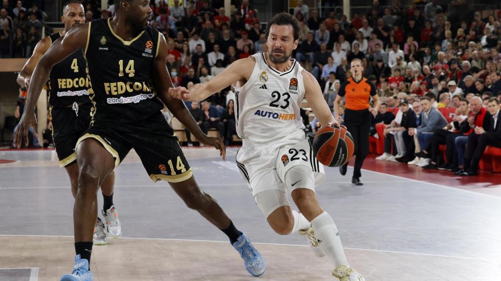 Sergio Llull, durante el partido contra el Mónaco.