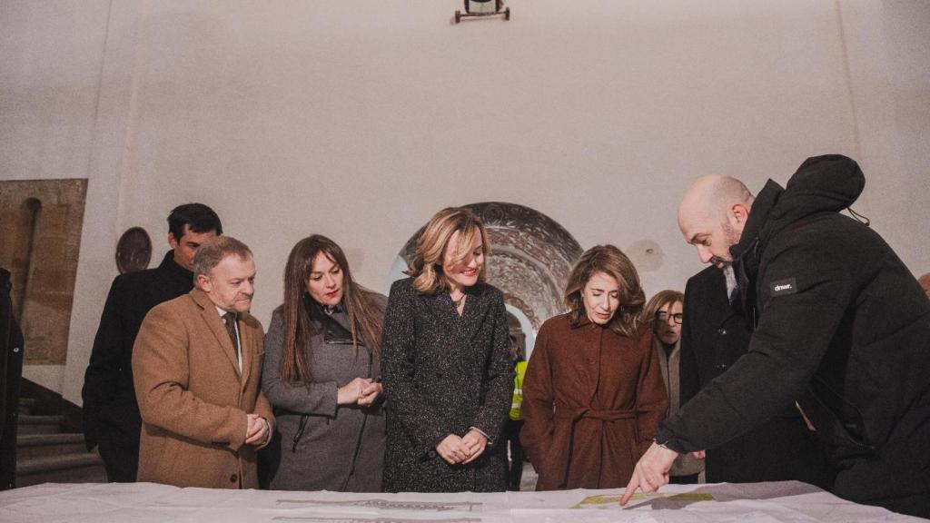 Visita de Pilar Alegría al parador de Veruela este viernes.