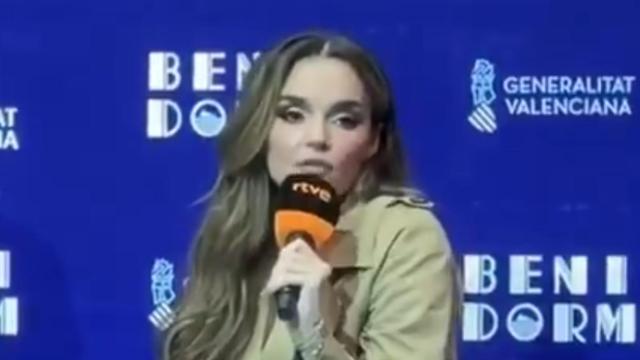 Melody, en la rueda de prensa posterior a la segunda semifinal del Benidorm Fest.